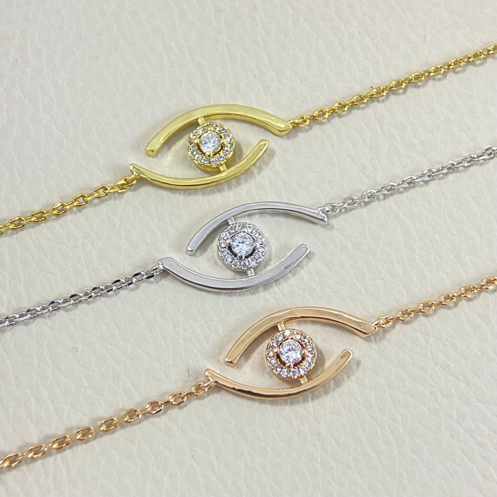 [Imperial]  Eye Pave-Set Diamond Bracelet