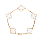 [Imperial]New CLOVER 5 MOTIF ROCK CRYSTAL BRACELET