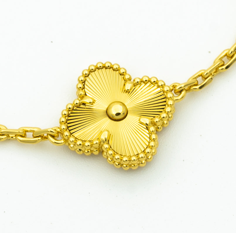 ¡®Imperial¡¯CLOVER BRACELET 5 MOTIFS GOLD DIAMOND