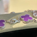 [Imperial]Nueva COLECCIÓN DE BRAZALETE TREBOL 5 MOTIVOS VIOLETA
