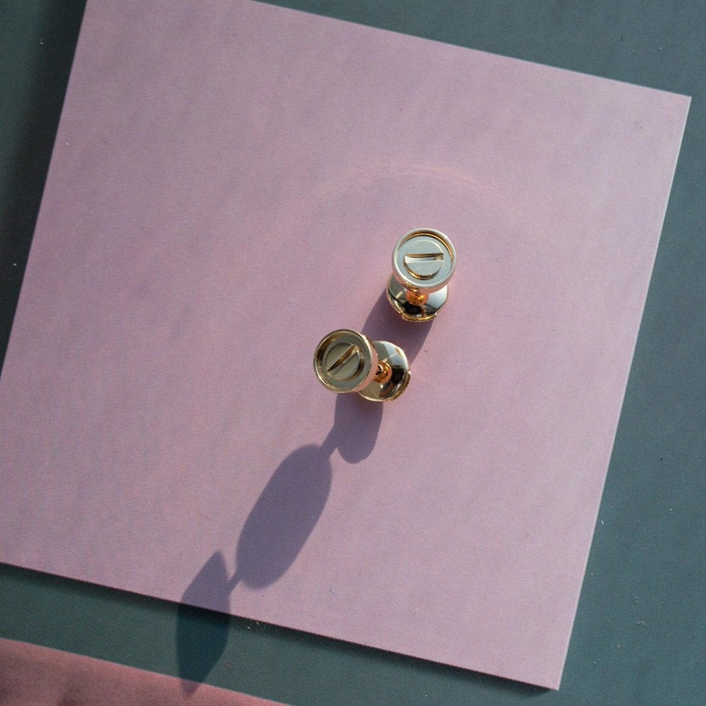 ¡®Imperial¡¯LOVE EARRINGS PINK GOLD 10MM
