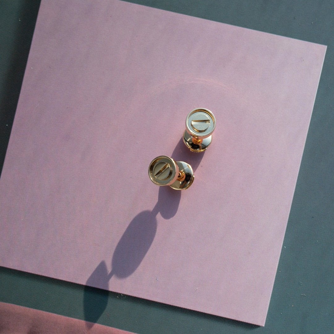 ¡®Imperial¡¯LOVE EARRINGS PINK GOLD 10MM