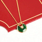 ¡®Imperial¡¯AMULETTE GOLD MALACHITE NECKLACE