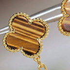 ¡®Imperial¡¯CLOVER  2 MOTIF  TIGER EYE CARNELIAN EARRINGS