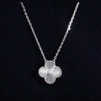 ¡®Imperial¡¯CLOVER  15MM DIAMOND LASER NECKLACE SILVER