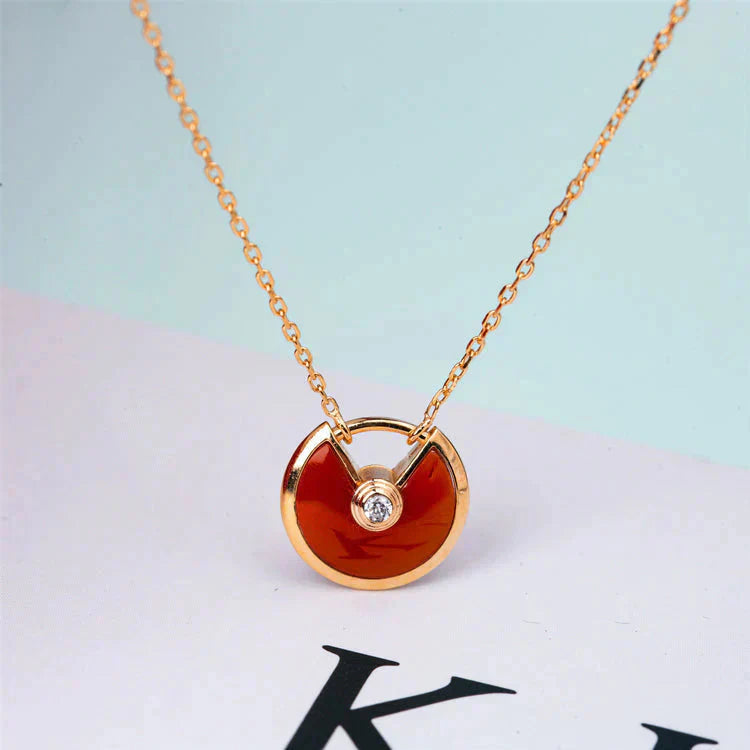 ¡®Imperial¡¯AMULETTE GOLD CARNELIAN ONYX NECKLACE