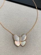 ¡®Imperial¡¯BUTTERFLY GOLD MOP DIAMOND NECKLACE