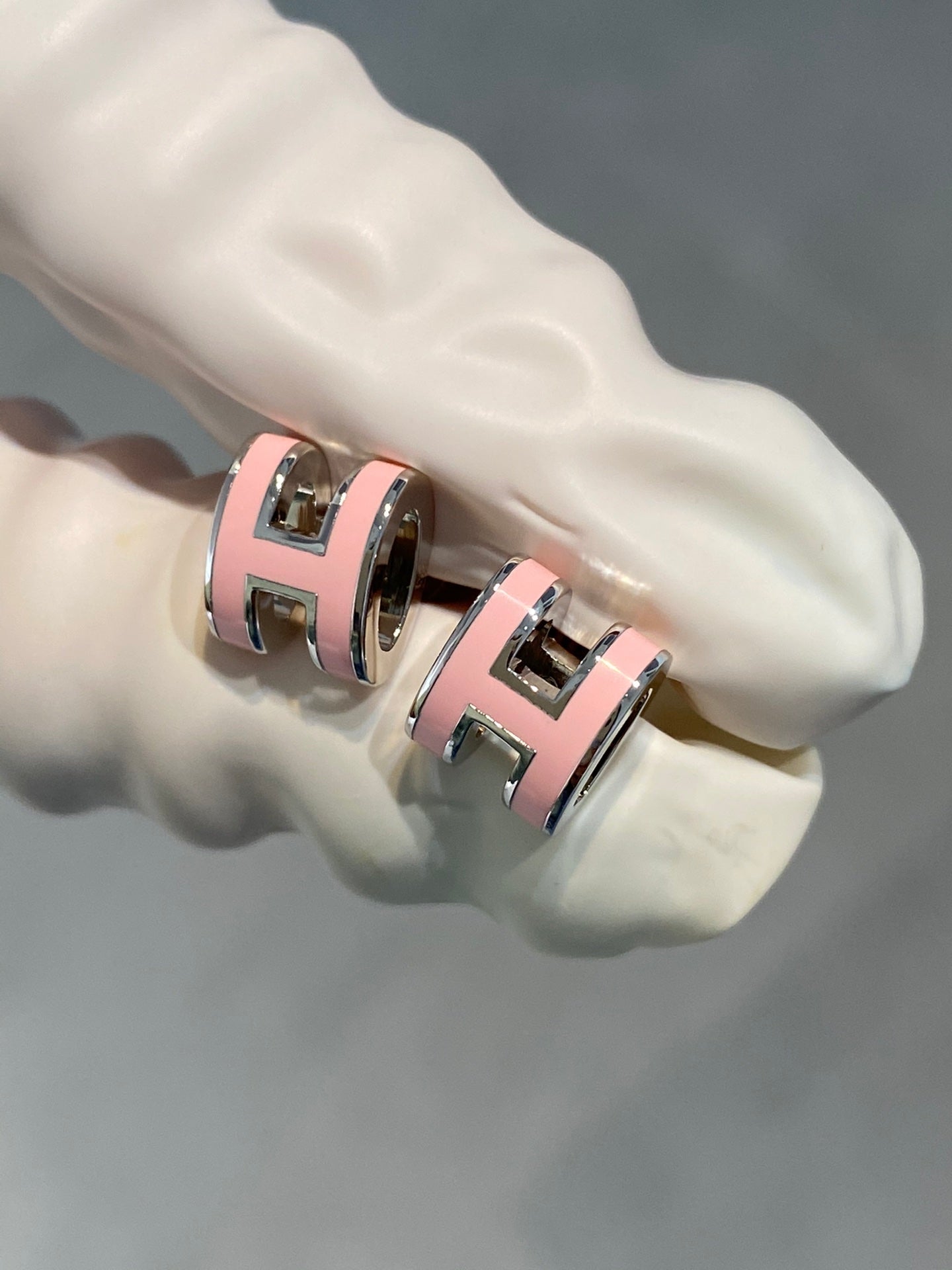 ¡®Imperial¡¯MINI POP H SILVER EARRINGS PINK