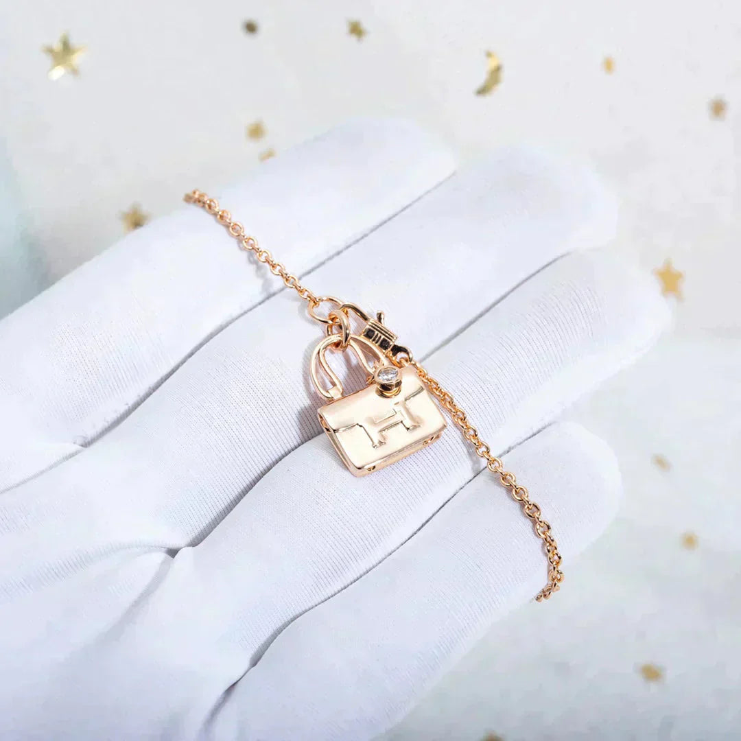 ¡®Imperial¡¯AMULETTE PEDANT ROSE GOLD NECKLACE