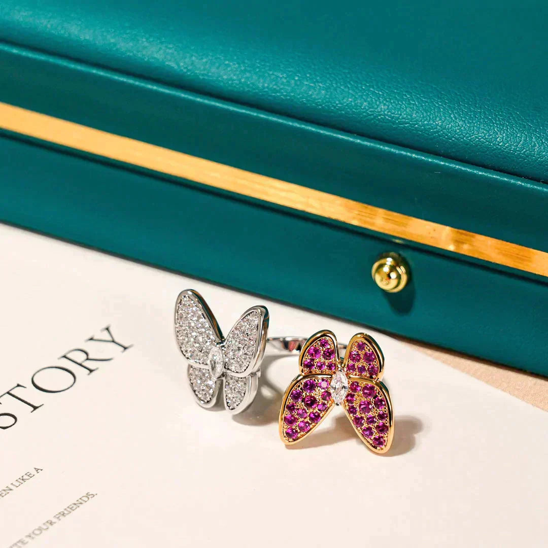 ¡®Imperial¡¯TWIN BUTTERFLY DIAMOND RING