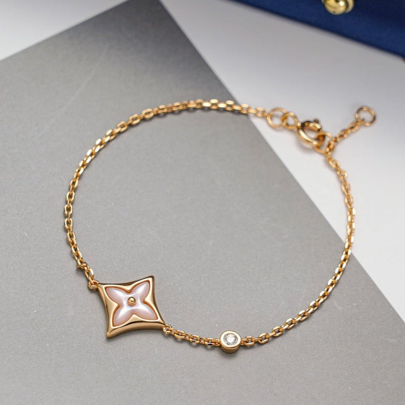 ¡®Imperial¡¯STAR 1 DIAMOND PINK GOLD BRACELET