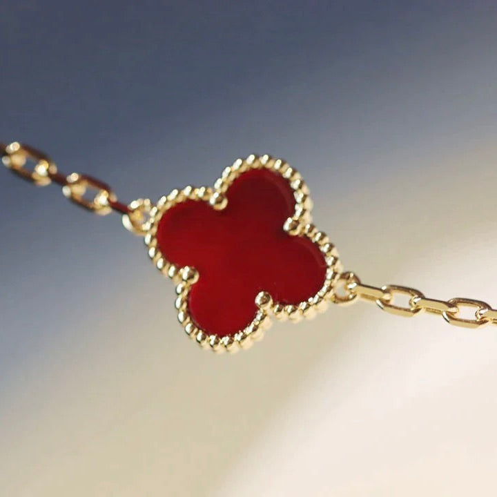 ¡®Imperial¡¯CLOVER 20 MOTIFS CARNELIAN NECKLACE