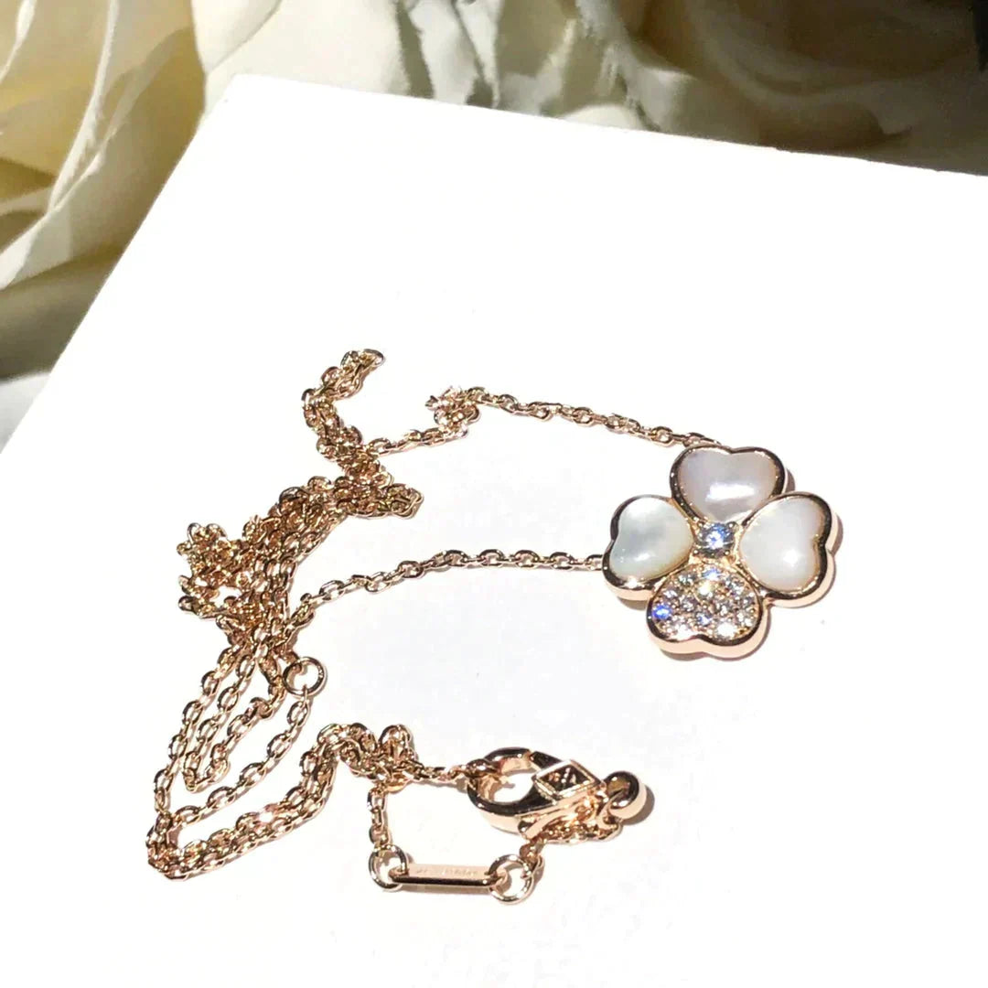 ¡®Imperial¡¯CLOVER MOP DIAMOND ROSE GOLD NECKLACE