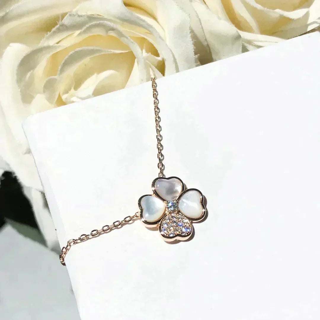 ¡®Imperial¡¯CLOVER MOP DIAMOND ROSE GOLD NECKLACE