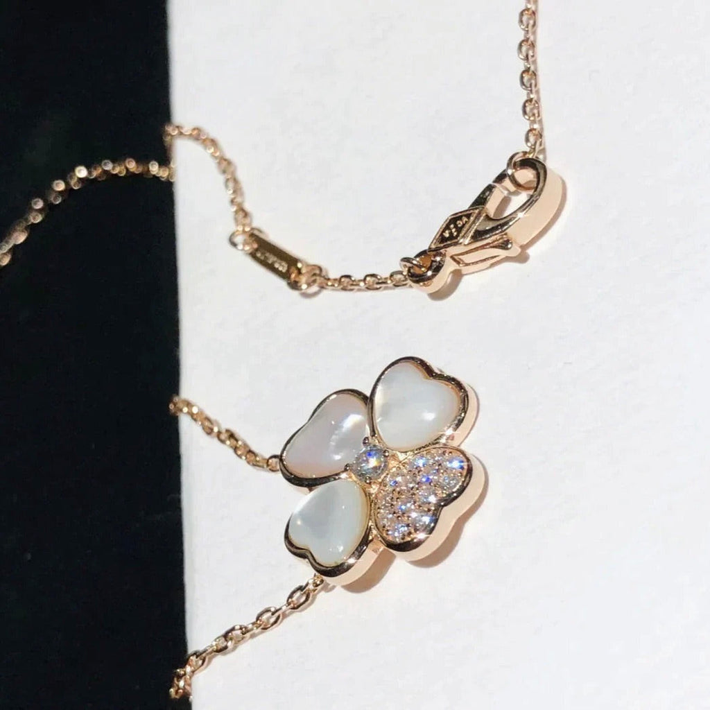 ¡®Imperial¡¯CLOVER MOP DIAMOND ROSE GOLD NECKLACE