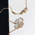 ¡®Imperial¡¯CLOVER MOP DIAMOND ROSE GOLD NECKLACE