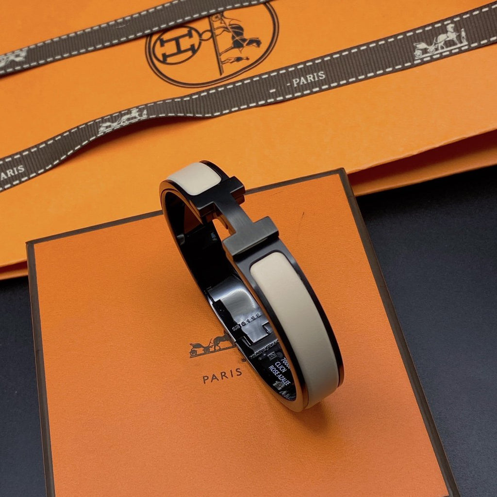 ¡®Imperial¡¯H BRACELET 12MM BLACK BEIGE CERAMIC