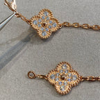[Imperial] Nueva COLECCIÓN DE BRAZALETE TREBOL 5 MOTIVOS CON DIAMANTES COMPLETOS