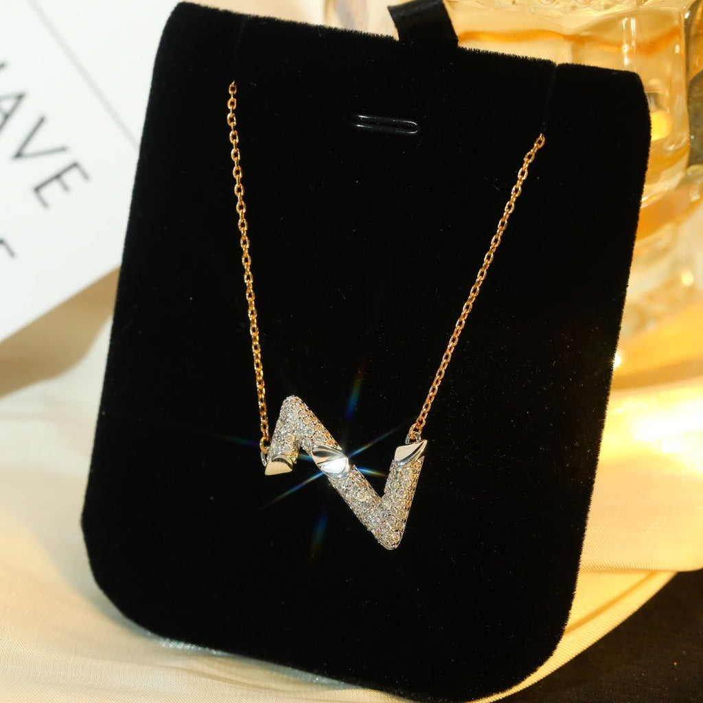 ¡®Imperial¡¯VOLT SILVER DIAMOND PEDANT NECKLACE