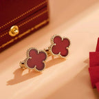 ¡®Imperial¡¯CLOVER MEDIUM 1 MOTIFS CARNELIAN  EARRINGS