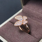 ¡®Imperial¡¯BUTTERFLY PINK GOLD DIAMOND RING
