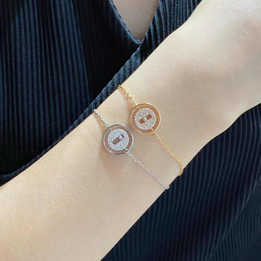 [Imperial]  MOVE DIAMOND PAVED BRACELET