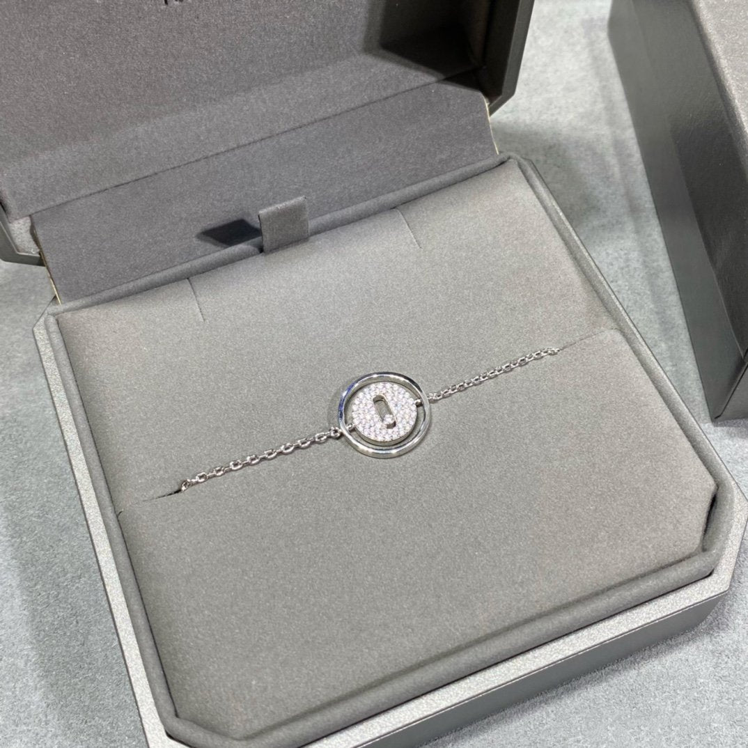 [Imperial]  MOVE DIAMOND PAVED BRACELET