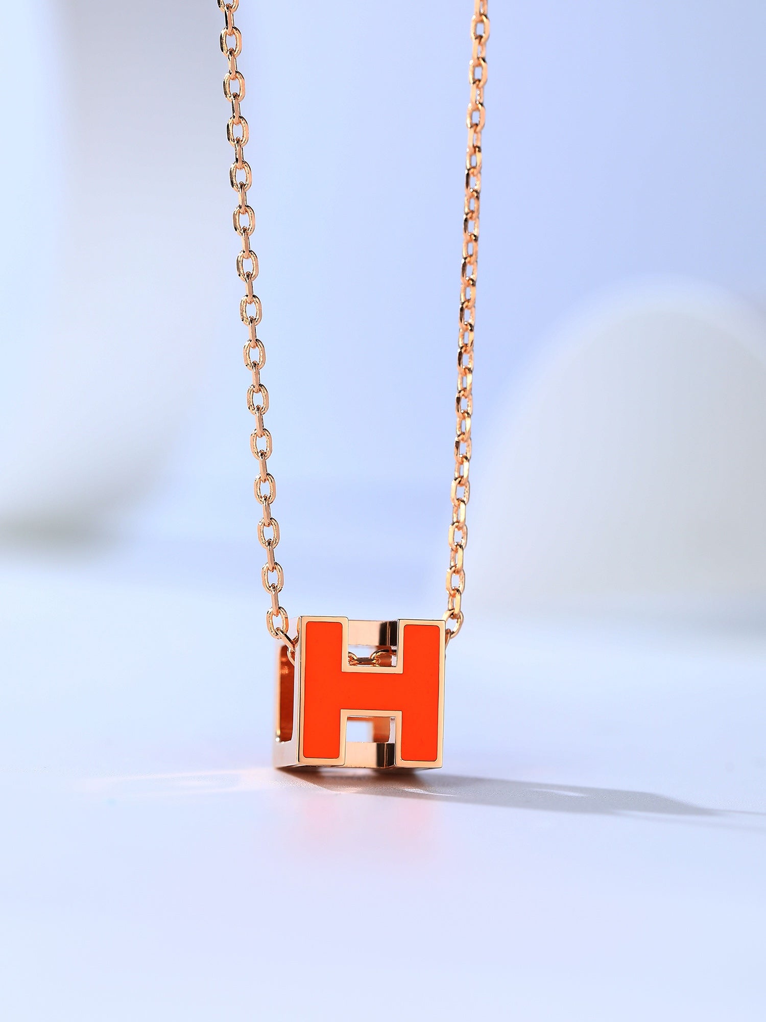 ¡®Imperial¡¯H CAGE PINK GOLD NECKLACE