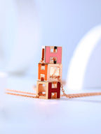¡®Imperial¡¯H CAGE PINK GOLD NECKLACE