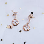 ¡®Imperial¡¯STAR AND SUN PINK GOLD MOP DROP EARRINGS