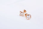 ¡®Imperial¡¯STAR AND SUN PINK GOLD MOP STUD EARRINGS