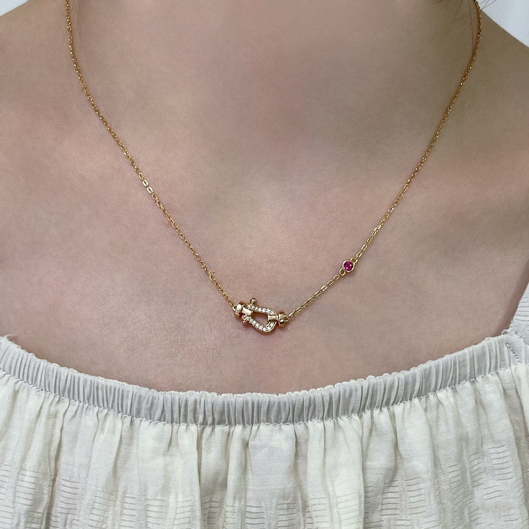 ¡®Imperial¡¯FORCE 10 DIAMOND PINK GOLD NECKLACE