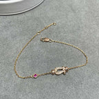 ¡®Imperial¡¯FORCE 10 DIAMOND CHAIN LINK PINK GOLD BRACELET