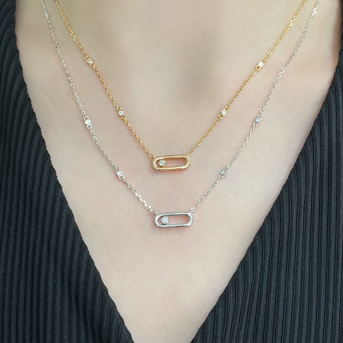 [Imperial] MOVE UNO DIAMOND NECKLACE