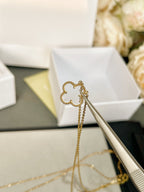 ¡®Imperial¡¯CLOVER ROCK CRYSTAL ROSE GOLD NECKLACE