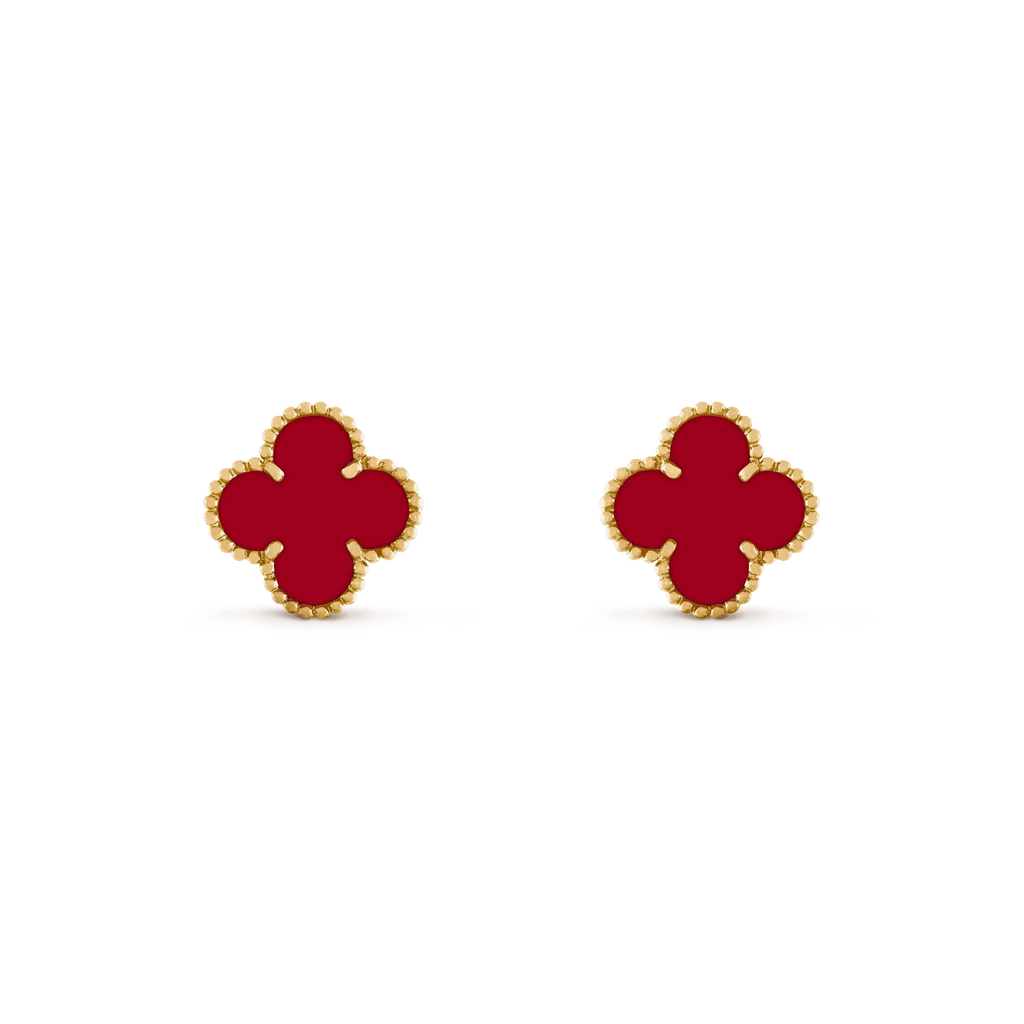 ¡®Imperial¡¯CLOVER MEDIUM 1 MOTIFS CARNELIAN  EARRINGS