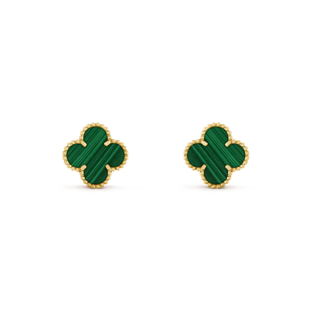 ¡®Imperial¡¯CLOVER MEDIUM 1 MOTIFS MALACHITE  EARRINGS