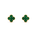 ¡®Imperial¡¯CLOVER MEDIUM 1 MOTIFS MALACHITE  EARRINGS