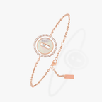 [Imperial]  MOVE WHITE MOTHER OF PEARL PINK GOLD DIAMOND BRACELET