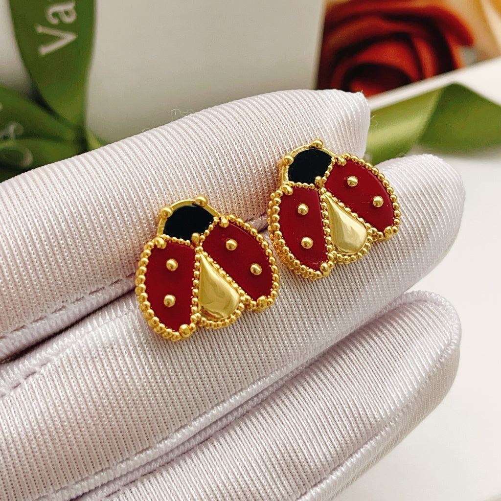 ¡®Imperial¡¯LUCKY LADYBUG EARRINGS