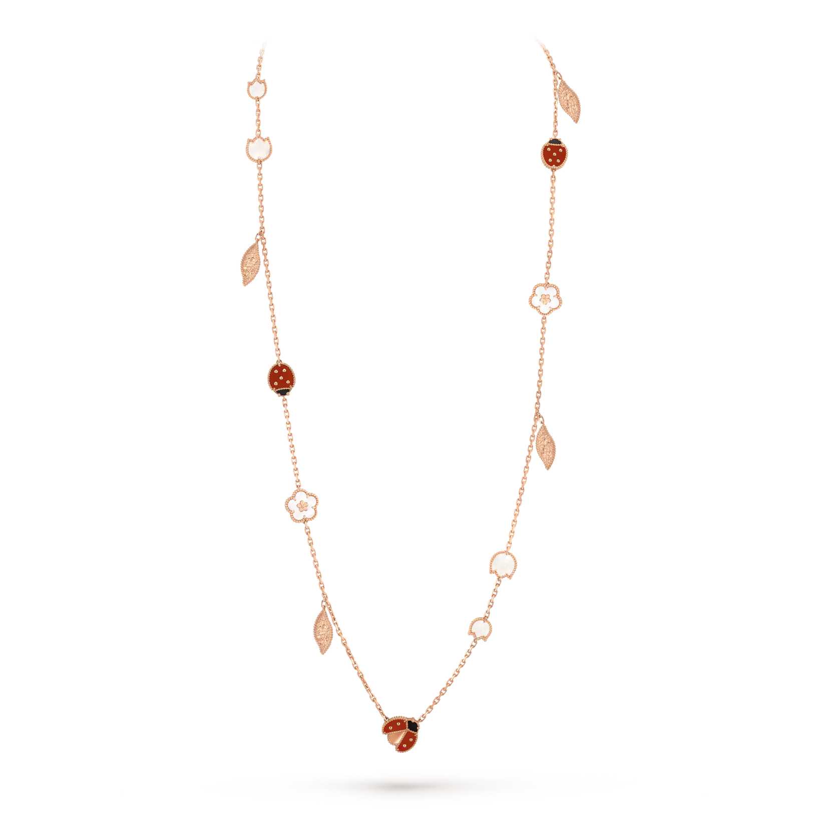 ¡®Imperial¡¯LUCKY SPRING 15 MOTIFS ROSE GOLD NECKLACE