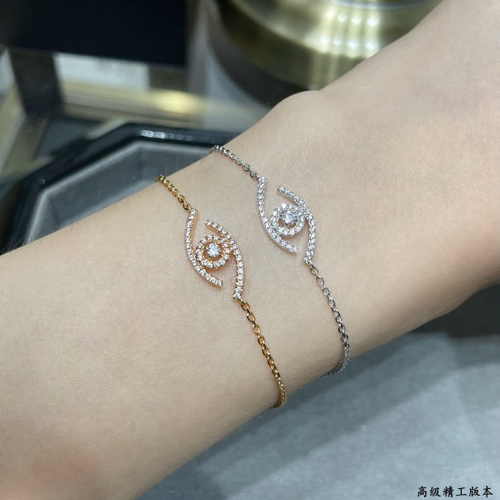 [Imperial]  Eye Pave-Set Diamond Bracelet