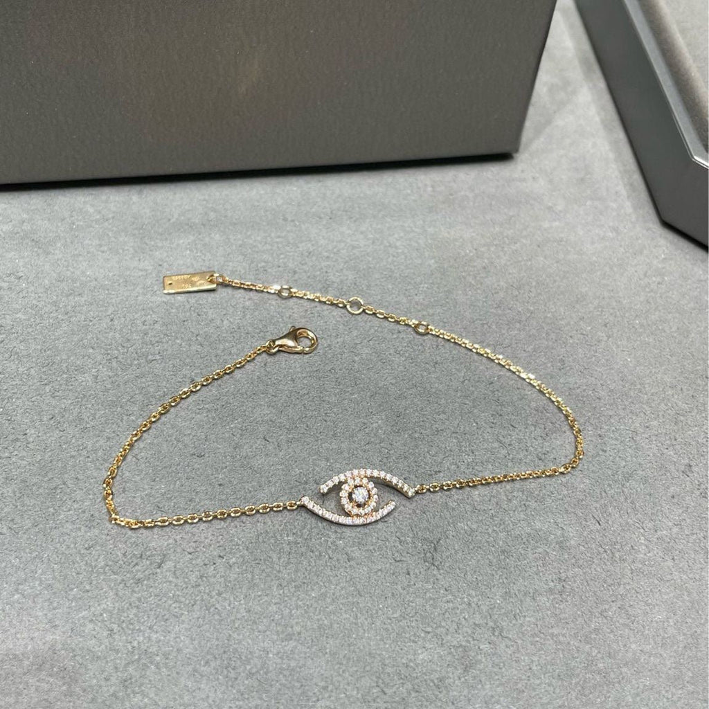 [Imperial]  Eye Pave-Set Diamond Bracelet