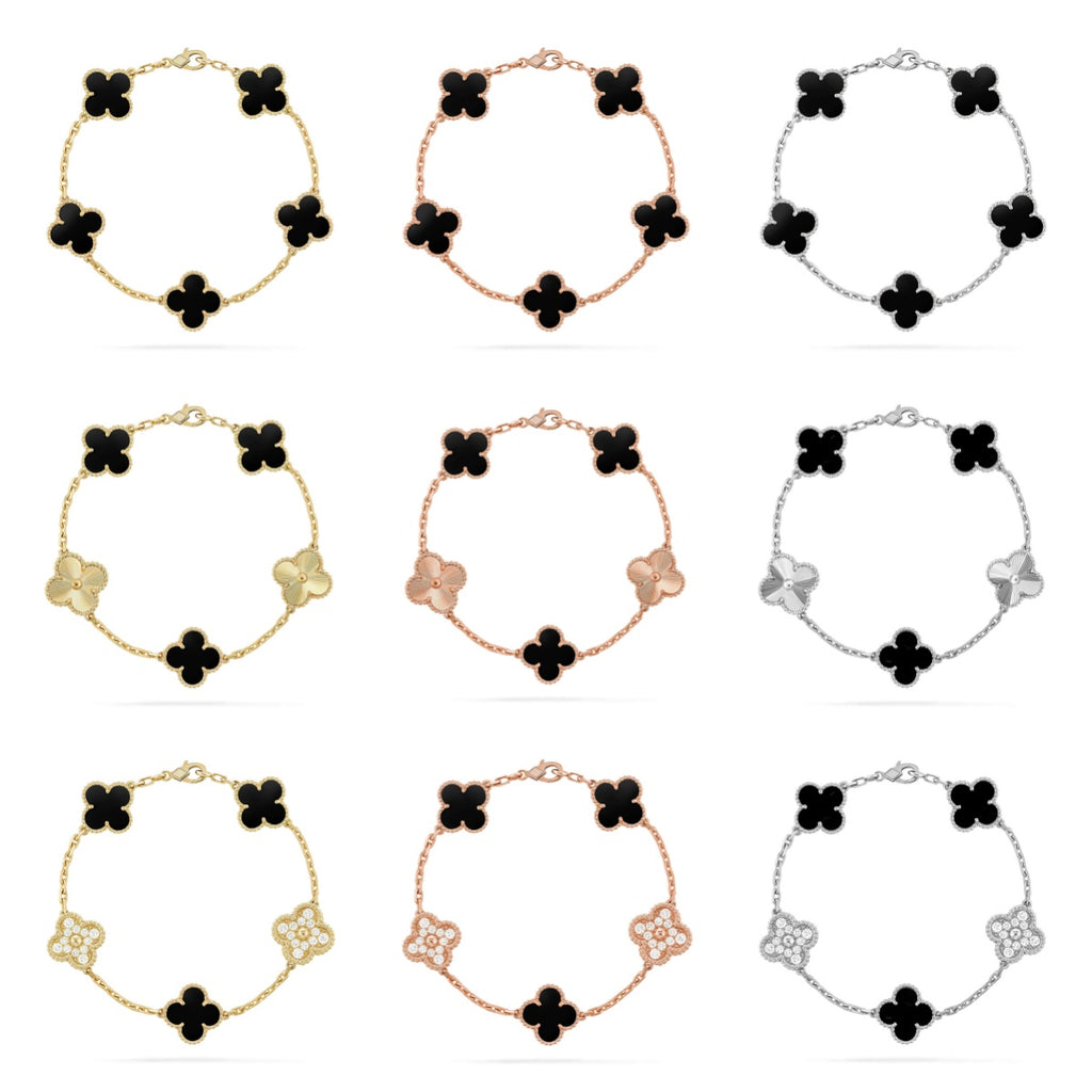 [Imperial]Nueva COLECCIÓN DE BRAZALETE TREBOL 5 MOTIVOS ÓNICE