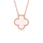 ¡®Imperial¡¯CLOVER 15MM PINK MOTHER-OF-PEARL SINGLE FLOWER NECKLACE