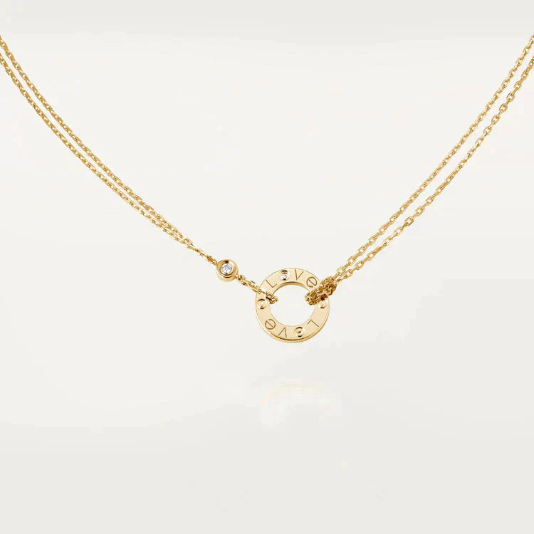 ¡®Imperial¡¯LOVE NECKLACE 16MM 2 DIAMONDS