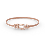 ¡®Imperial¡¯FORCE SMALL HORSESHOE  DIAMOND CHAIN ROPE BRACELET