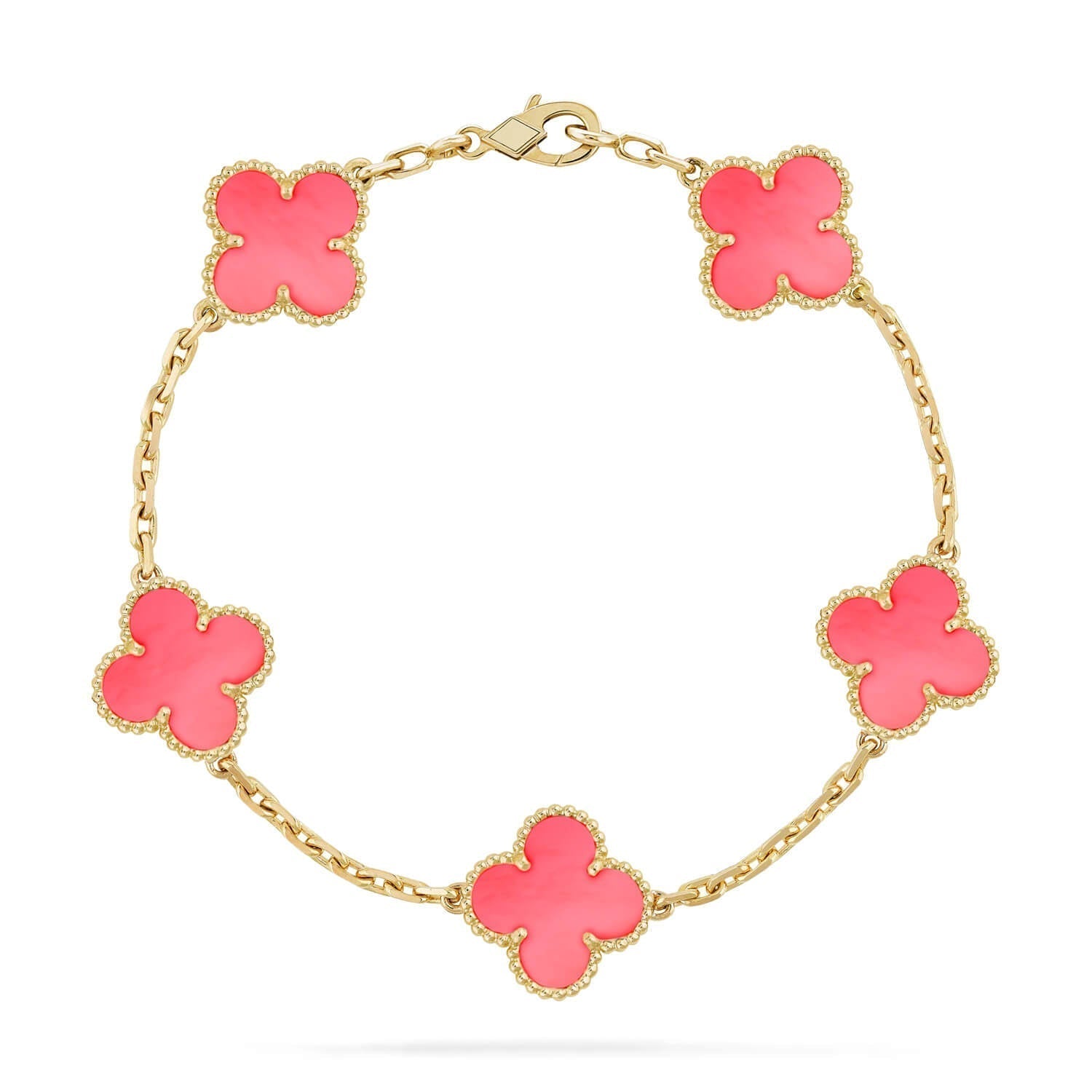 ¡®Imperial¡¯CLOVER 5 PINK MOP BRACELET