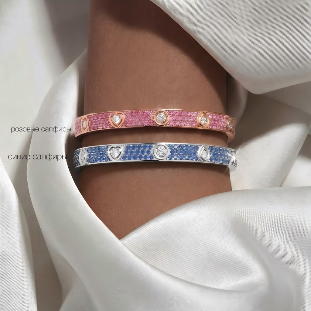 [Imperial] 2026 PAVE GEMSTONE LOVE BRACELET 6.1MM 10 DIAMONDS