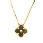 ¡®Imperial¡¯CLOVER 15MM DIAMOND AND MOTHER-OF-GREY NECKLACE